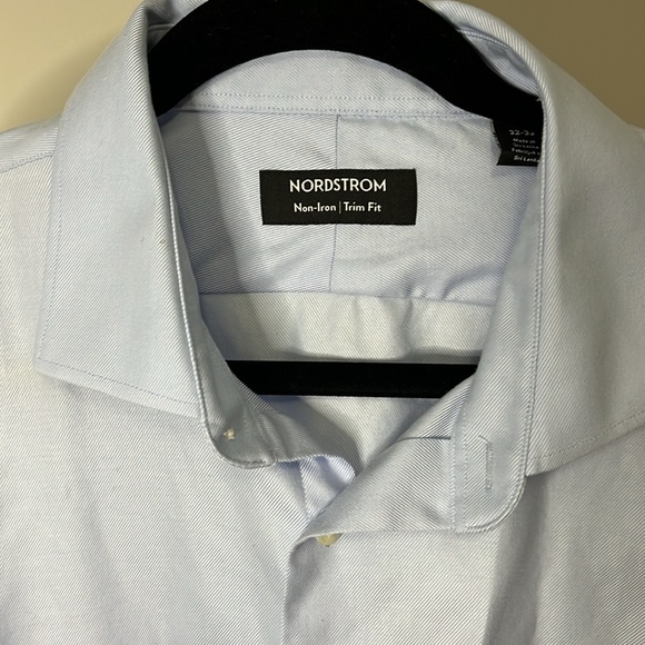 Nordstrom Trim-fit dress shirt 17 neck 32-33 - Picture 2 of 5
